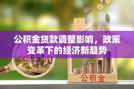 黄南公积金贷款调整影响，政策变革下的经济新趋势