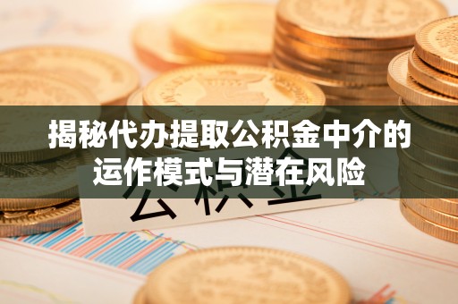 黄南揭秘代办提取公积金中介的运作模式与潜在风险
