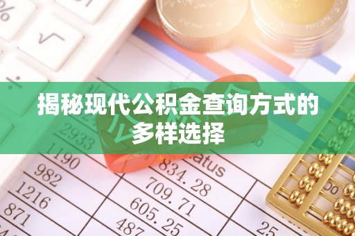 黄南揭秘现代公积金查询方式的多样选择